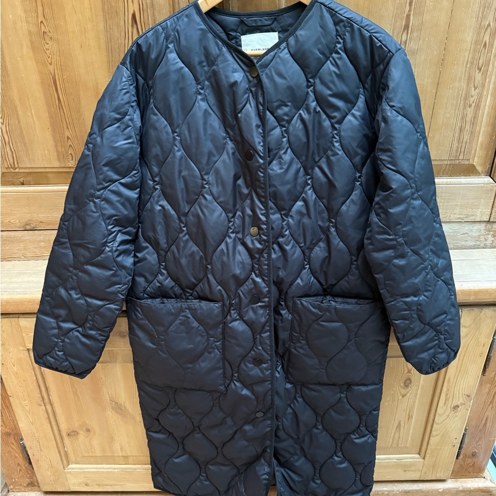 Everlane Women's Quilted Black Puffer Coat